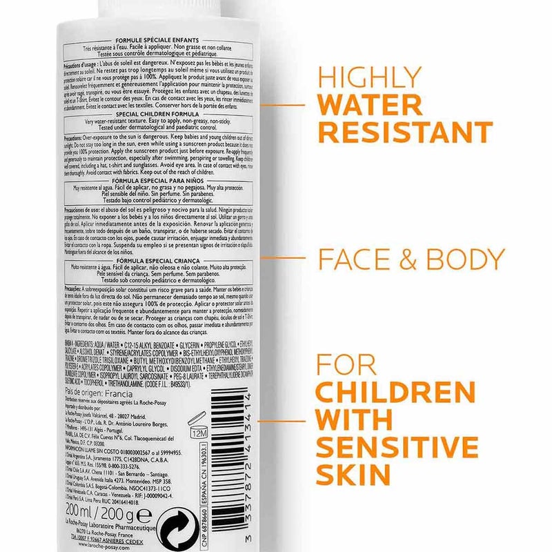 La Roche-Posay Anthelios Dermo-Pediatrics SPF50+ Sunscreen Invisible Spray For Children 200ml
