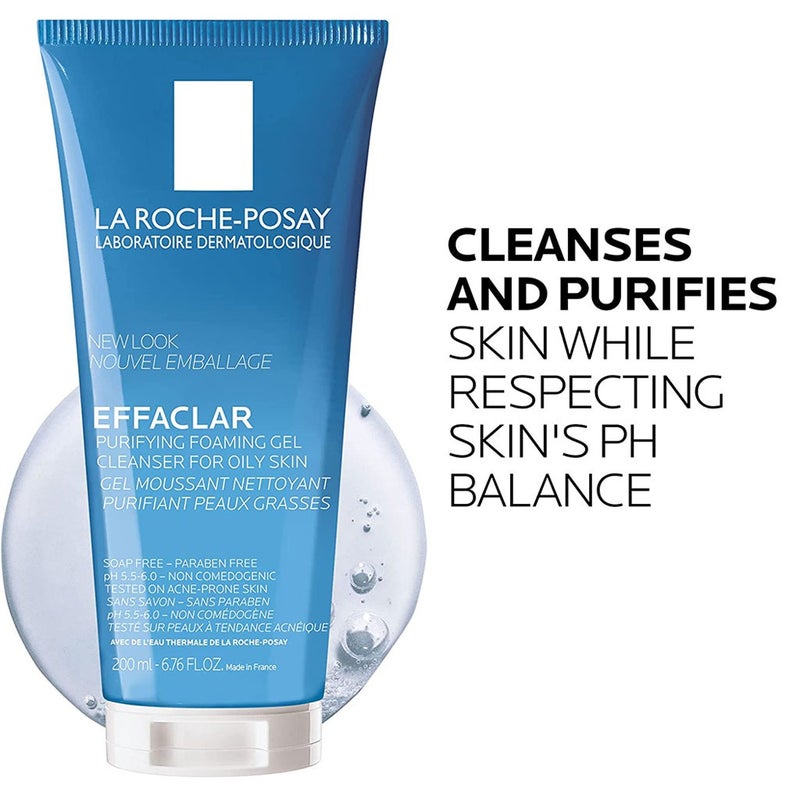 La Roche-Posay Effaclar Acne Foaming Cleansing Gel For Oily & Acne Prone Skin 200ml