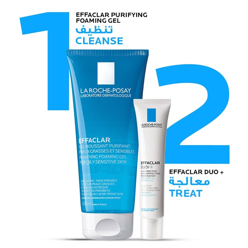 La Roche-Posay Effaclar Acne Foaming Cleansing Gel For Oily & Acne Prone Skin 200ml