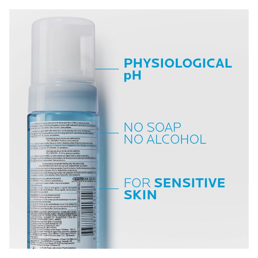 La Roche-Posay Cleansing And Make-Up Removing Physiological Foaming Water For Sensitive Skin 150ml