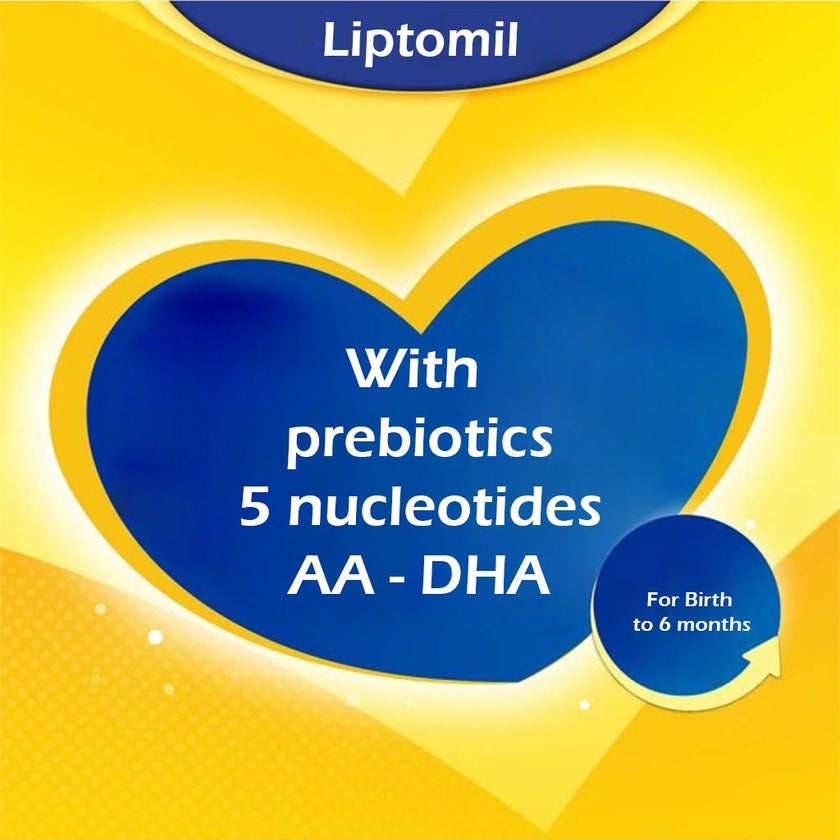 Liptomil Plus Stage 1 Baby Milk Formula For 0 To 6 Months 400g