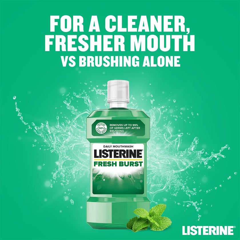 Listerine Fresh Burst Mouthwash 500ml