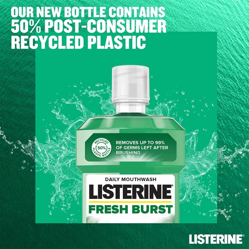 Listerine Fresh Burst Mouthwash 500ml