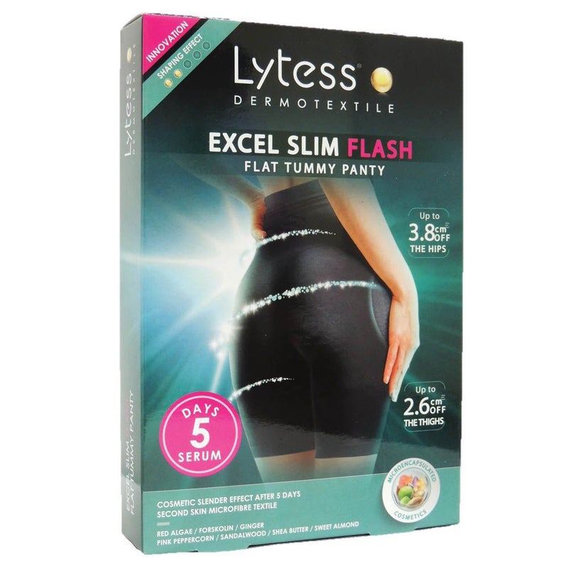 Lytess Excel Slim Flash Flat Tummy Panty Black L/XL PF00755A