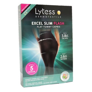 Lytess Excel Slim Flash Flat Tummy Capris Black L/XL PF00759A