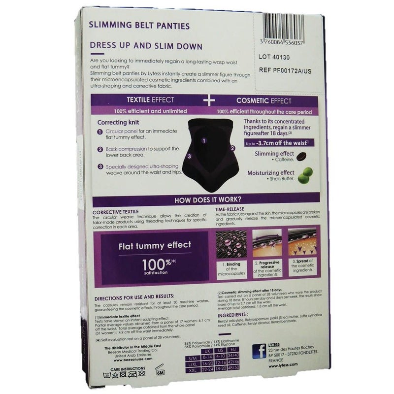 Lytess Corrective Slimming Belt Panties Black L/XL