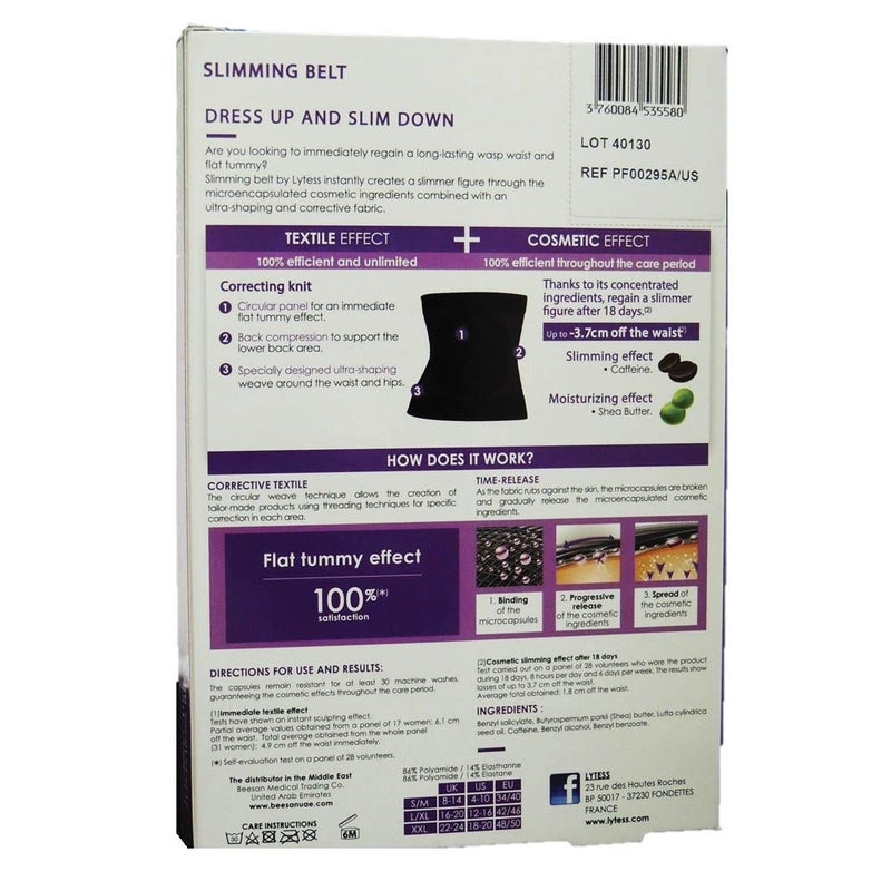 Lytess Sculpt & Slim Corrective Belt Black S/M PF00295A