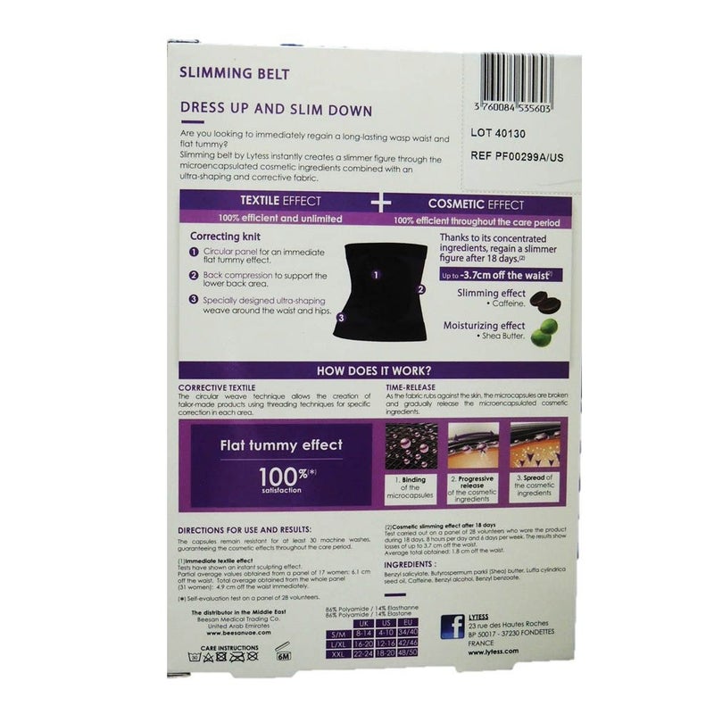 Lytess Sculpt & Slim Corrective Belt Black XXL PF00299A