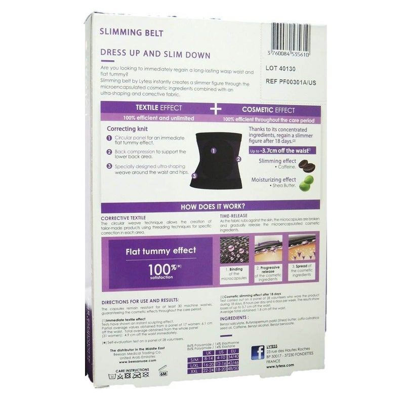 Lytess Sculpt & Slim Corrective Belt Black XXXL PF00301A