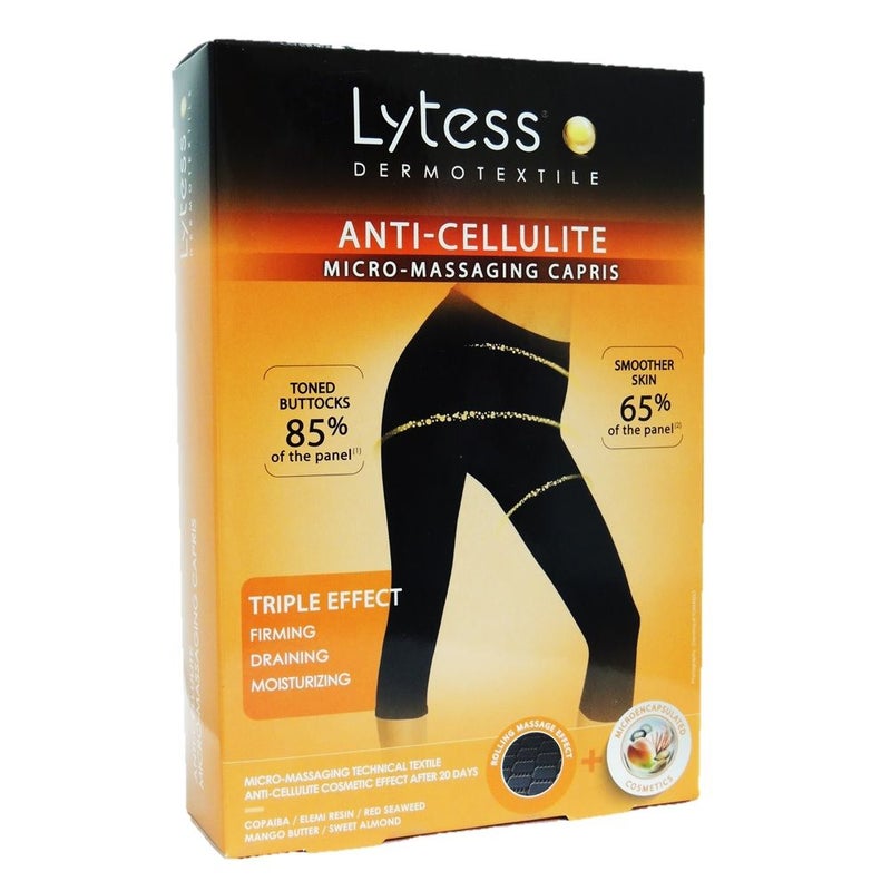Lytess Anti-Cellulite Micro-Massaging Capris White L/XL PF00749A