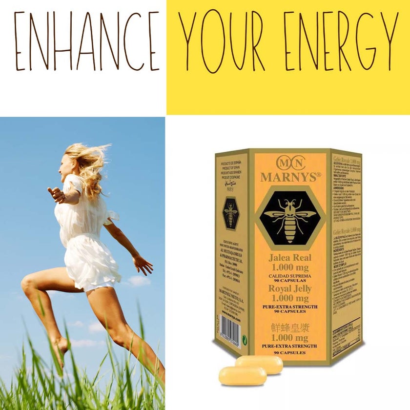 Marnys Royal Jelly 1000mg Capsules, Pack of 90's