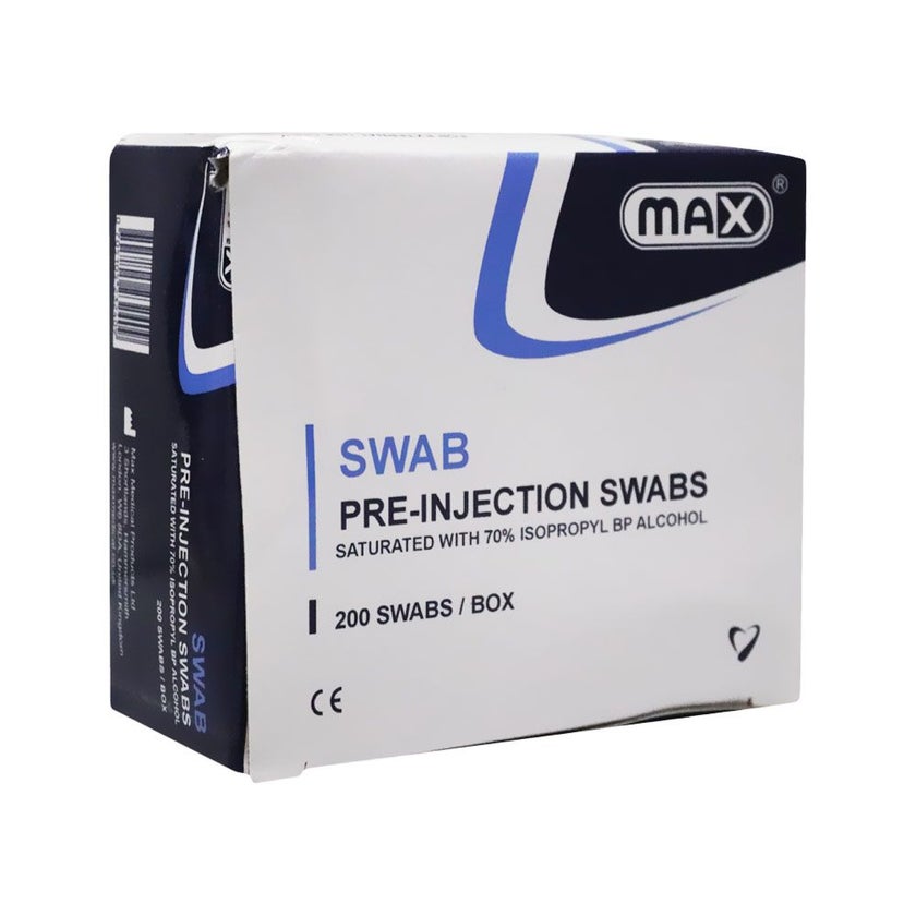 Max Alcohol Swab, Pack of 200's