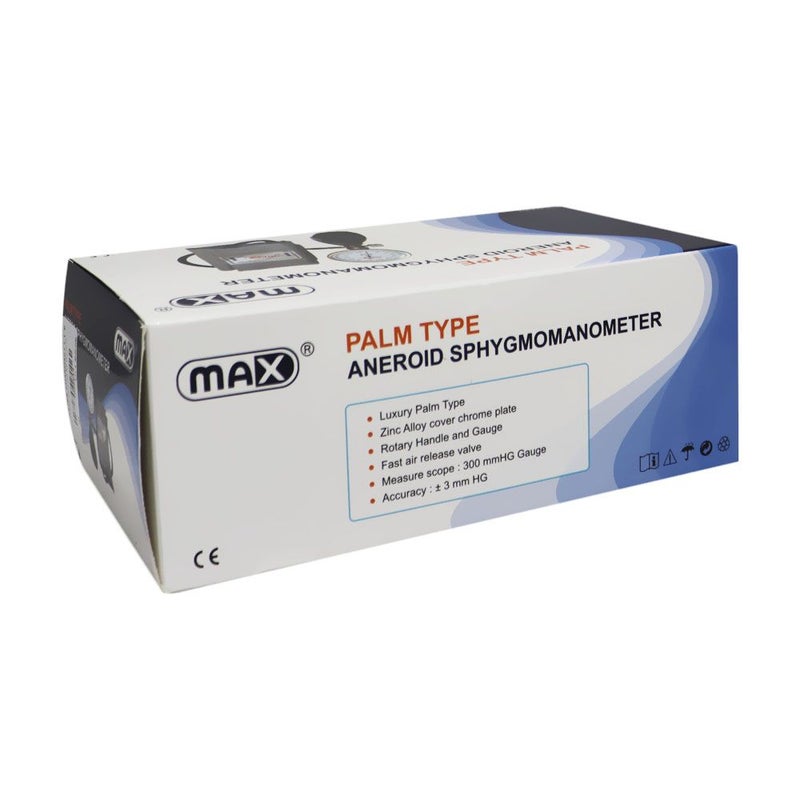 Max Palm Type Aneroid Blood Pressure Monitor
