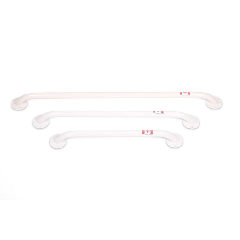 Media6 White Grab Bar 16 in  54016
