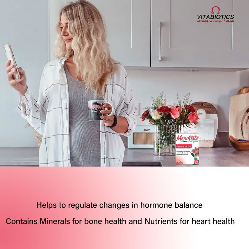 Vitabiotics Menopace Original During & After Menopause Support Tablets, Pack of 30's