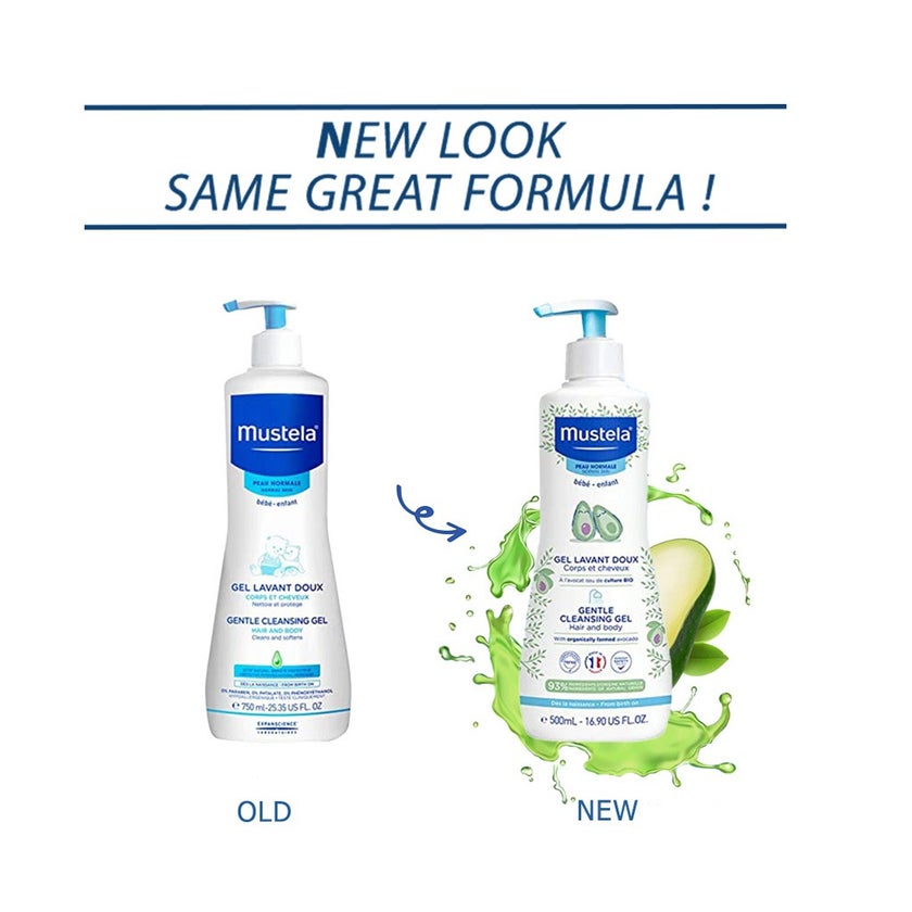 Mustela Gentle Cleansing Gel Hair Body 500ml myAster UAE