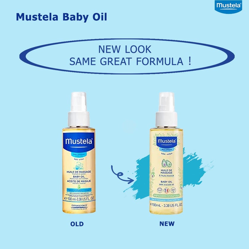 Mustela Baby Massage Oil with Avocado 100ml