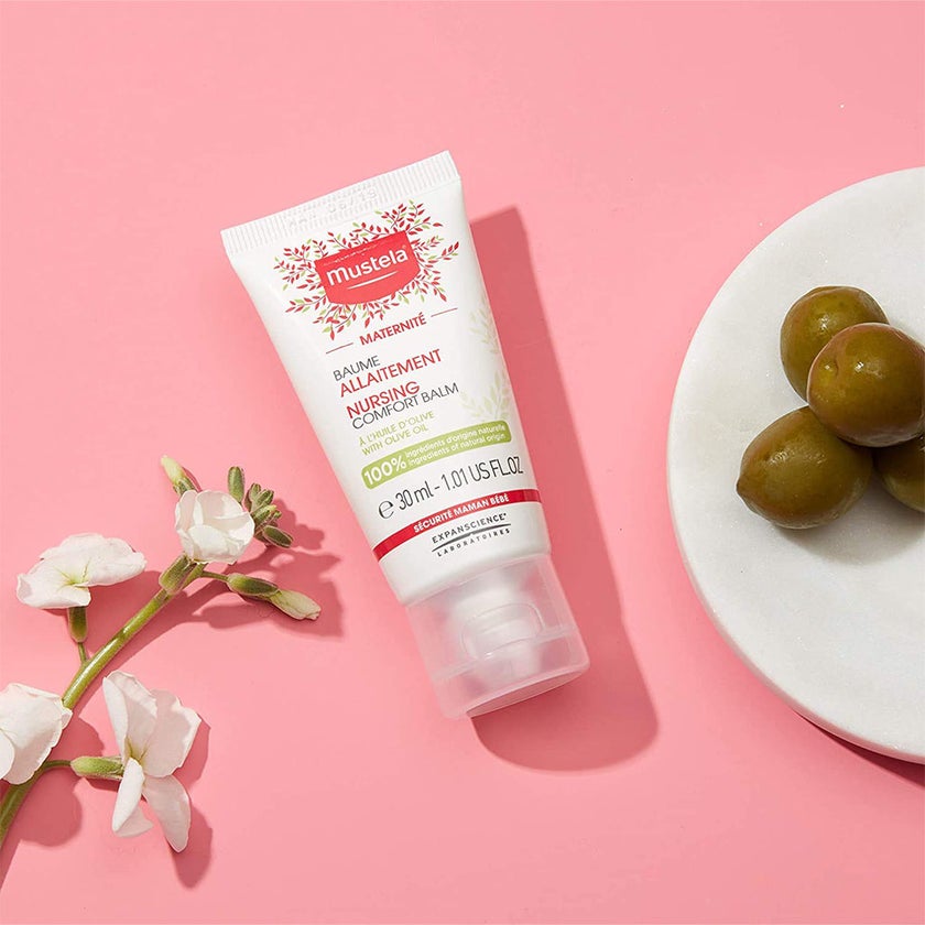 Mustela Nursing Comfort Balm, Soothing Nipple Cream For Mother, Fragrance-Free 30ml