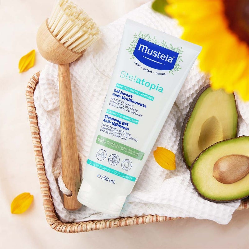 Mustela Baby Stelatopia Cleansing Gel For Atopic Prone Skin, Fragrance-Free 200ml