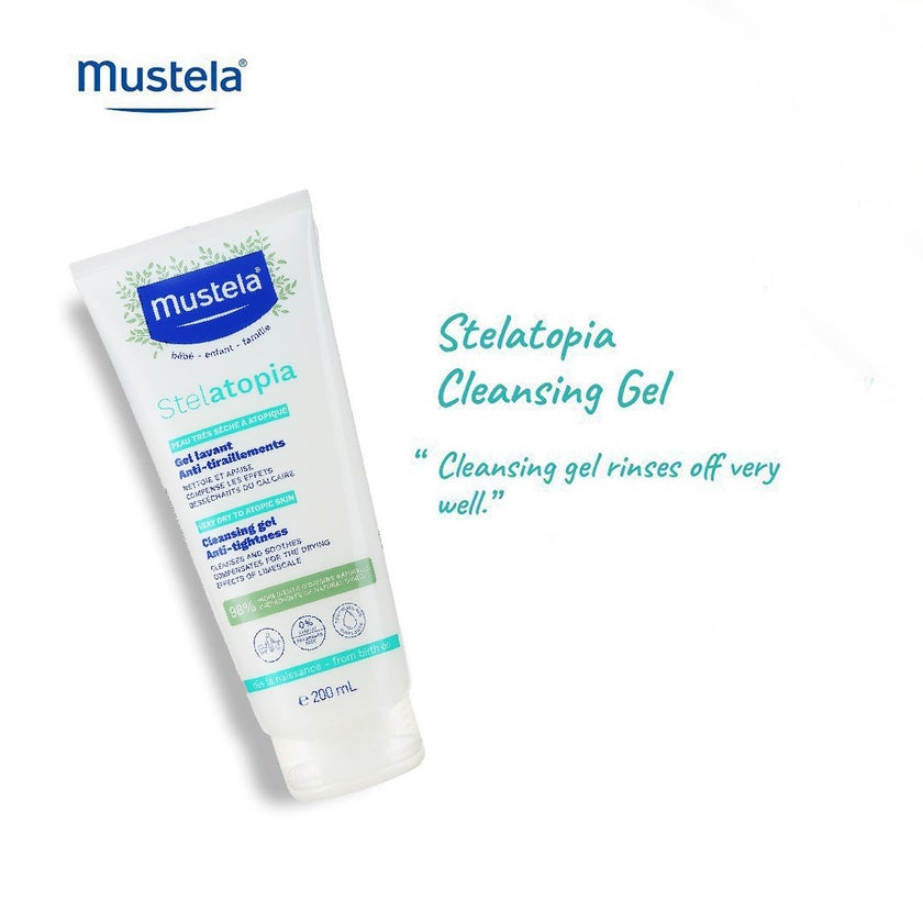 Mustela Baby Stelatopia Cleansing Gel For Atopic Prone Skin, Fragrance-Free 200ml