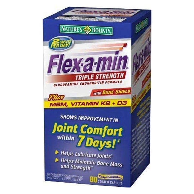 Nature's Bounty Flex-a-Min Triple Strength Caplets 80's