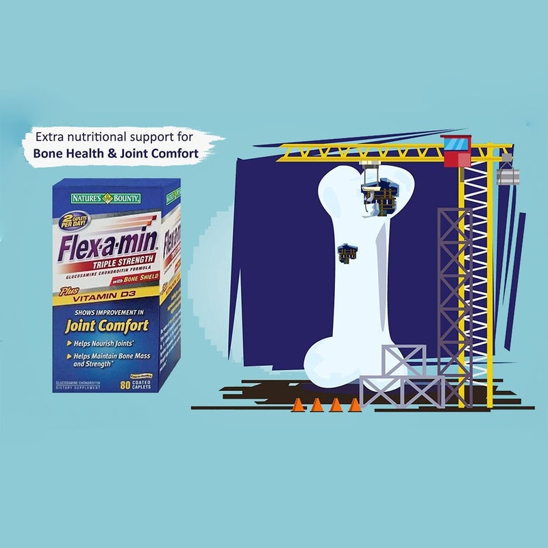 Nature's Bounty Flex-a-Min Triple Strength Caplets 80's