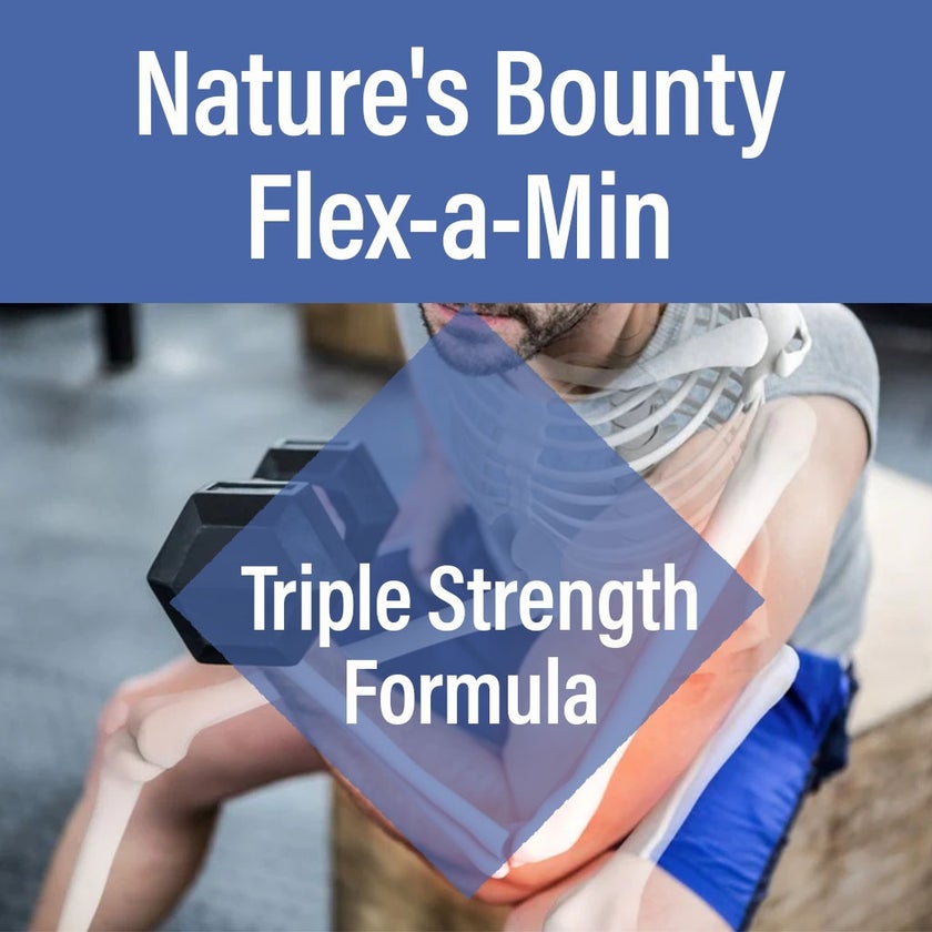 Nature's Bounty Flex-a-Min Triple Strength Caplets, Pack of 80's