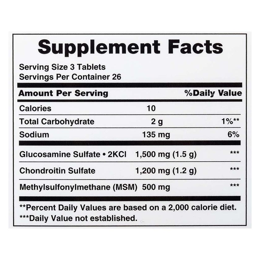 Nature's Bounty Flex-a-min Maximum Strength Glucosamine Supplement Tablets For Joints, Pack of 60's