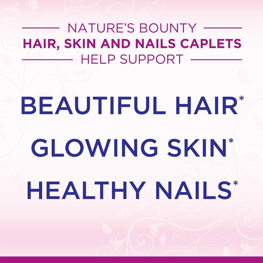 Nature's Bounty Hair, Skin & Nails Caplets, Pack of 60's