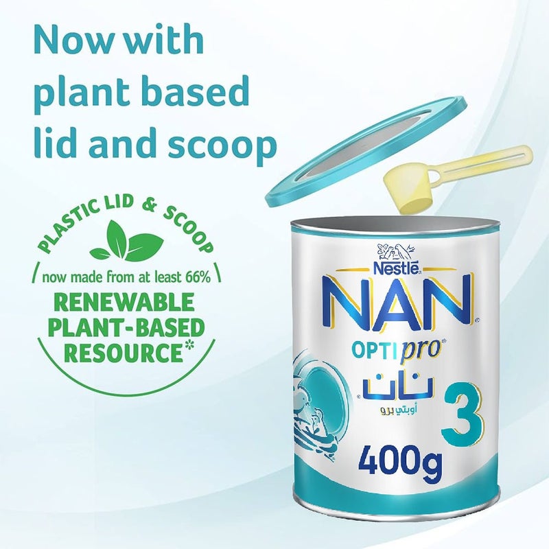 Nestle NAN Optipro Stage 3 Toddlers Milk Formula For 1 To 3 Years 400g
