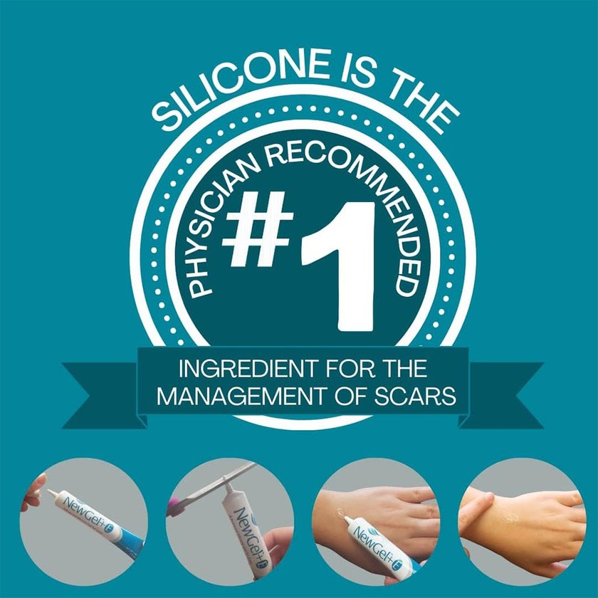 NewGel+E Advanced Medical-Grade Silicone Gel + Vitamin E for All Scar Types 15g