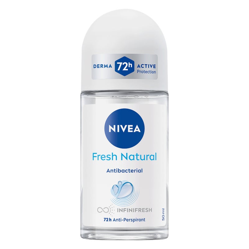 Nivea Fresh Natural Antibacterial 72H Active Roll On For Women 50ml