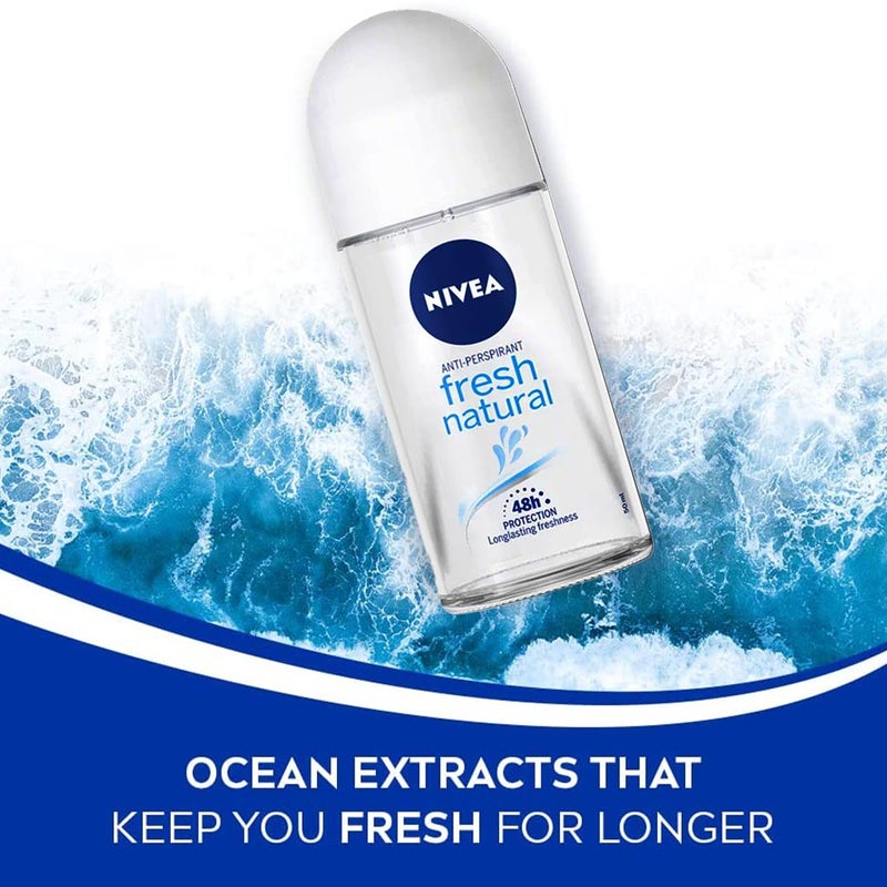 Nivea Fresh Natural Deodorant Roll-On 50 mL