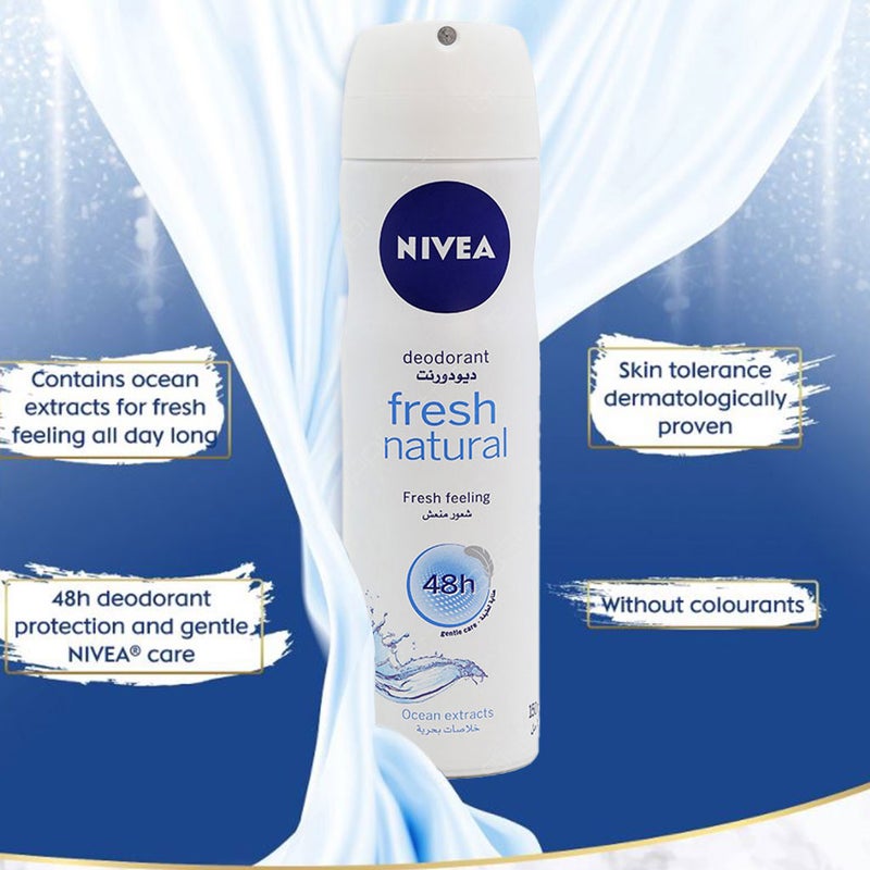 Nivea Fresh Natural Deodorant Spray 150 mL