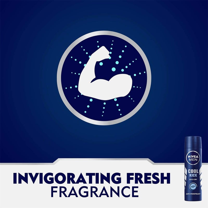 Nivea Men Cool Kick Deodorant Spray 150 mL