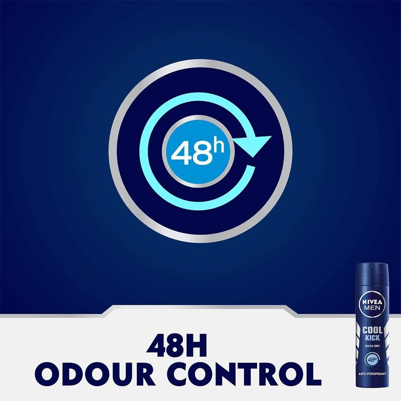 Nivea Men Cool Kick Deodorant Spray 150 mL