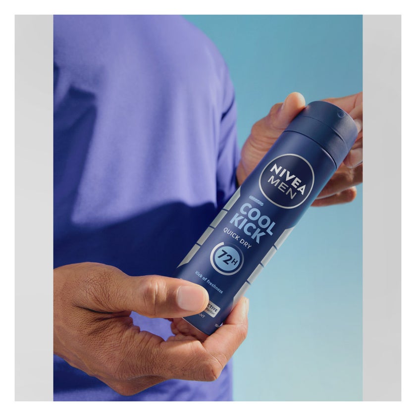 Nivea Men Cool Kick 72H Antiperspirant Deodorant Spray 150ml