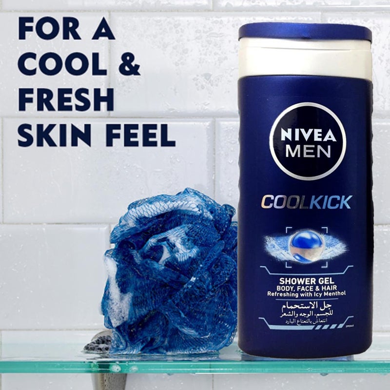 Nivea Men Cool Kick Shower Gel 250 mL