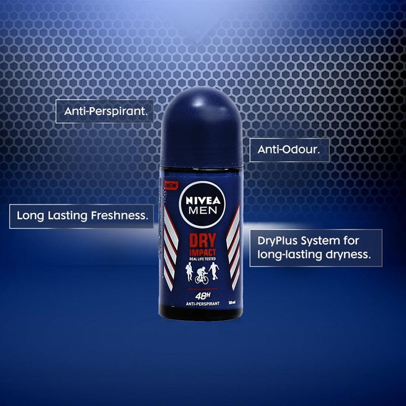 Nivea Men Dry Impact Plus Antiperspirant Roll-On 50 mL