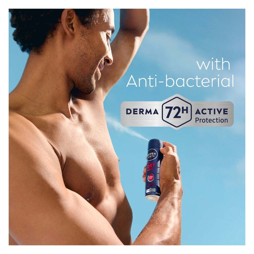 Nivea Men Dry Impact 72H Antiperspirant Deodorant Spray 150ml