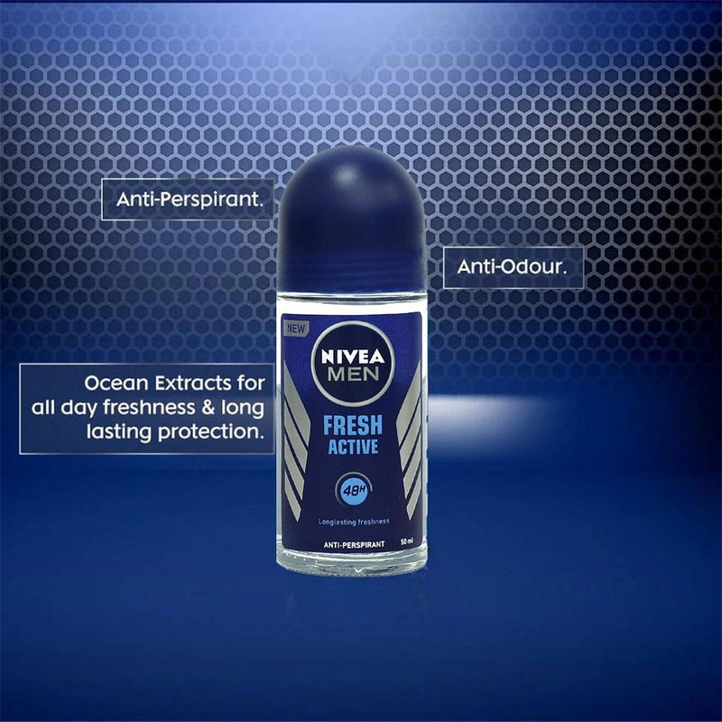 Nivea Men Fresh Active Deodorant Roll-On 50 mL