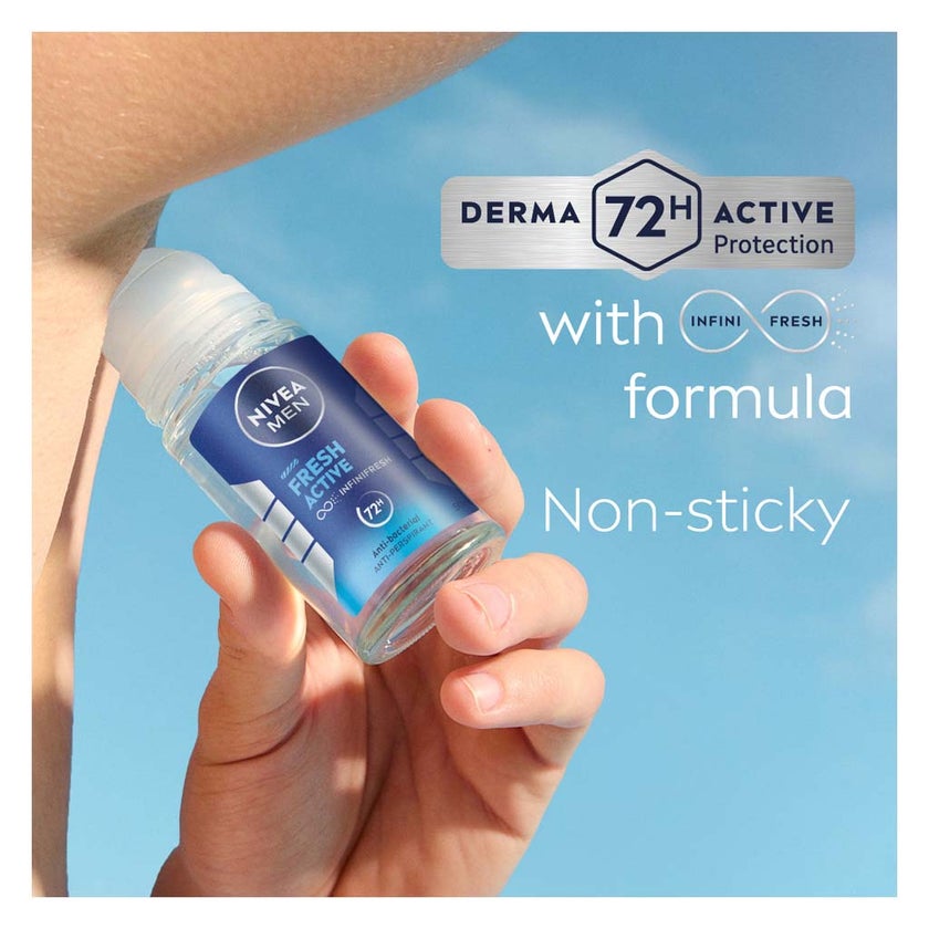Nivea Men Fresh Active Infinifresh 72H Antibacterial Deo Roll On