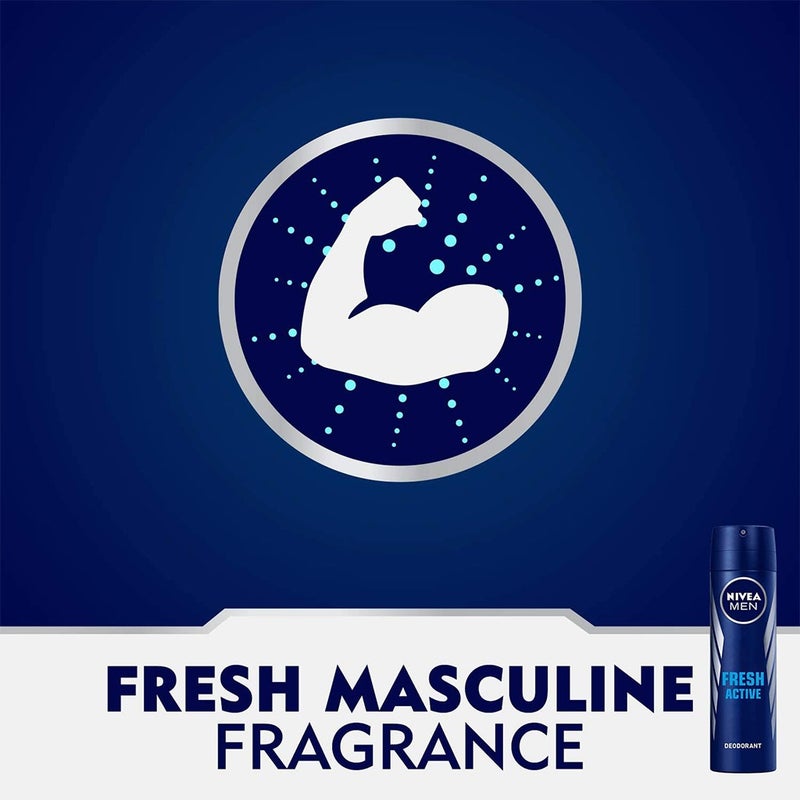 Nivea Men Fresh Active Deodorant 150 mL