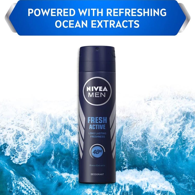 Nivea Men Fresh Active Deodorant 150 mL