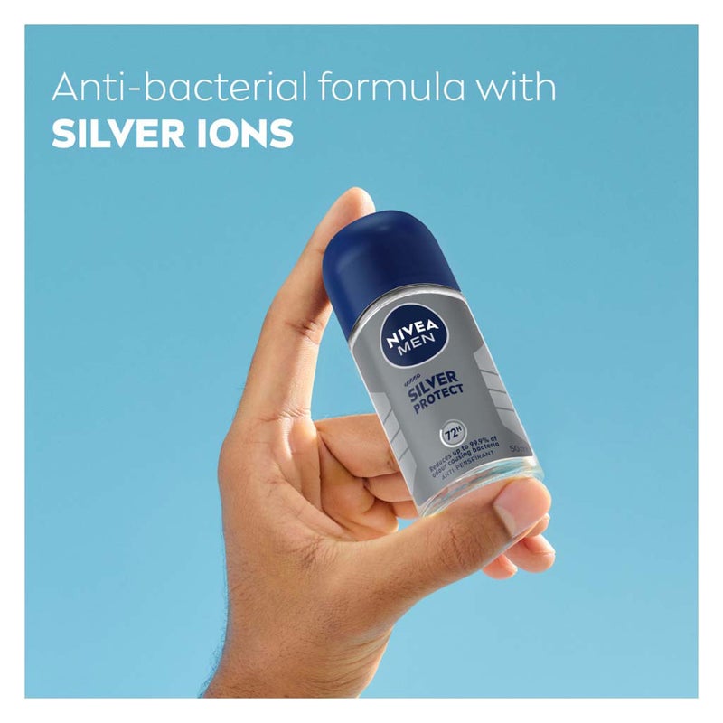 Nivea Men Silver Protect 72H Antiperspirant Deo Roll On 50ml