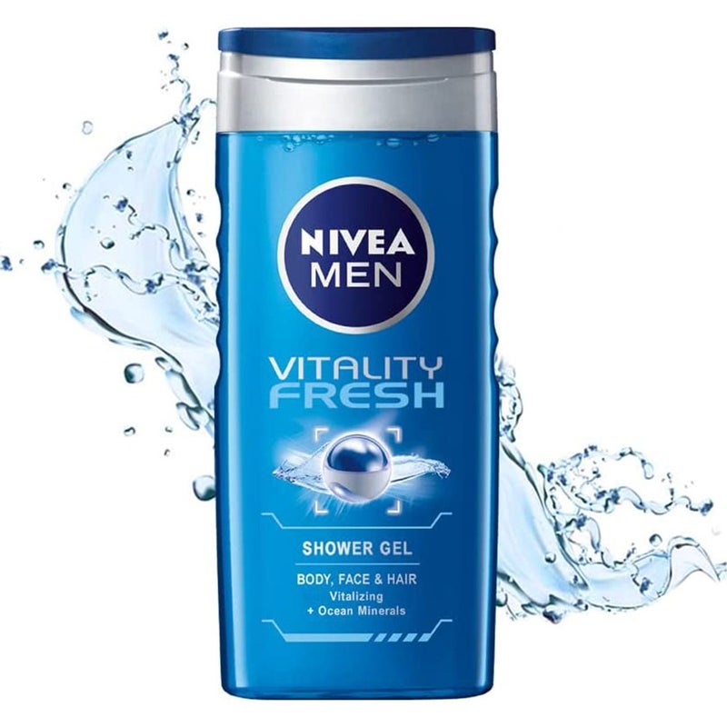 Nivea Men Vitality Fresh Shower Gel 250 mL