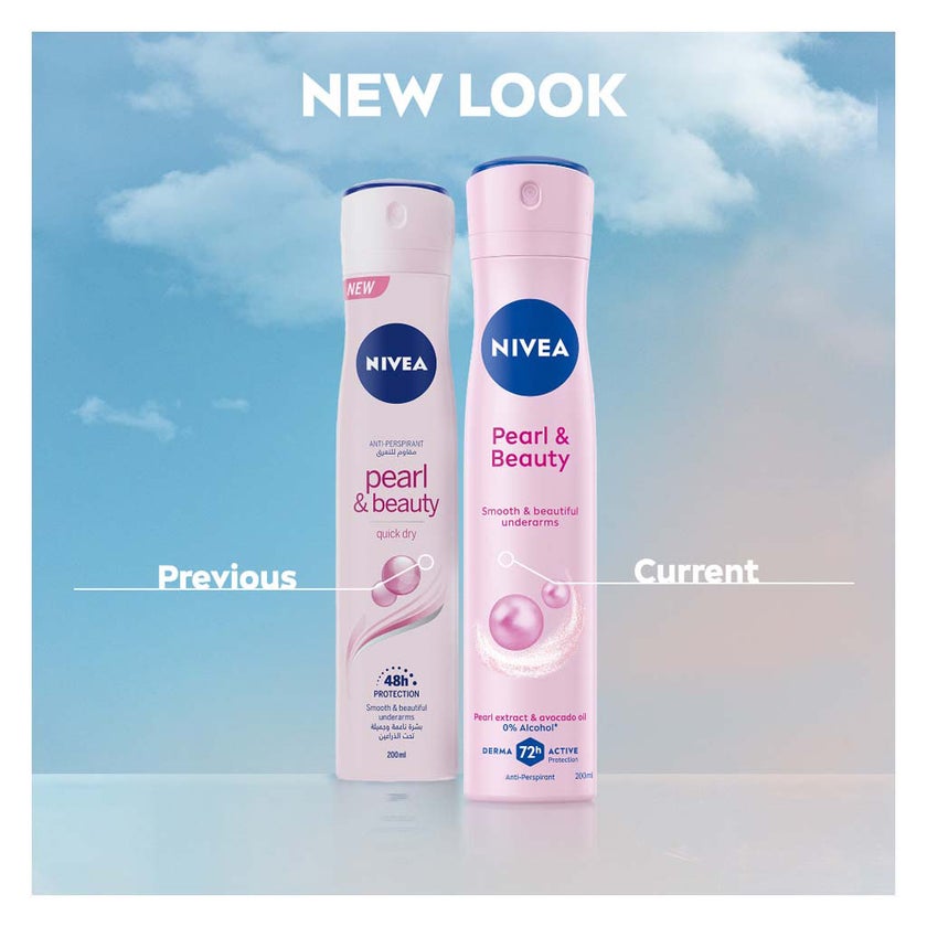 Nivea Pearl & Beauty 72H Antiperspirant Deodorant Spray For Women 150ml