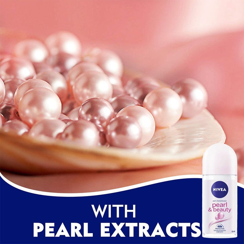 Nivea Pearl & Beauty Antiperspirant Roll-On 50 mL