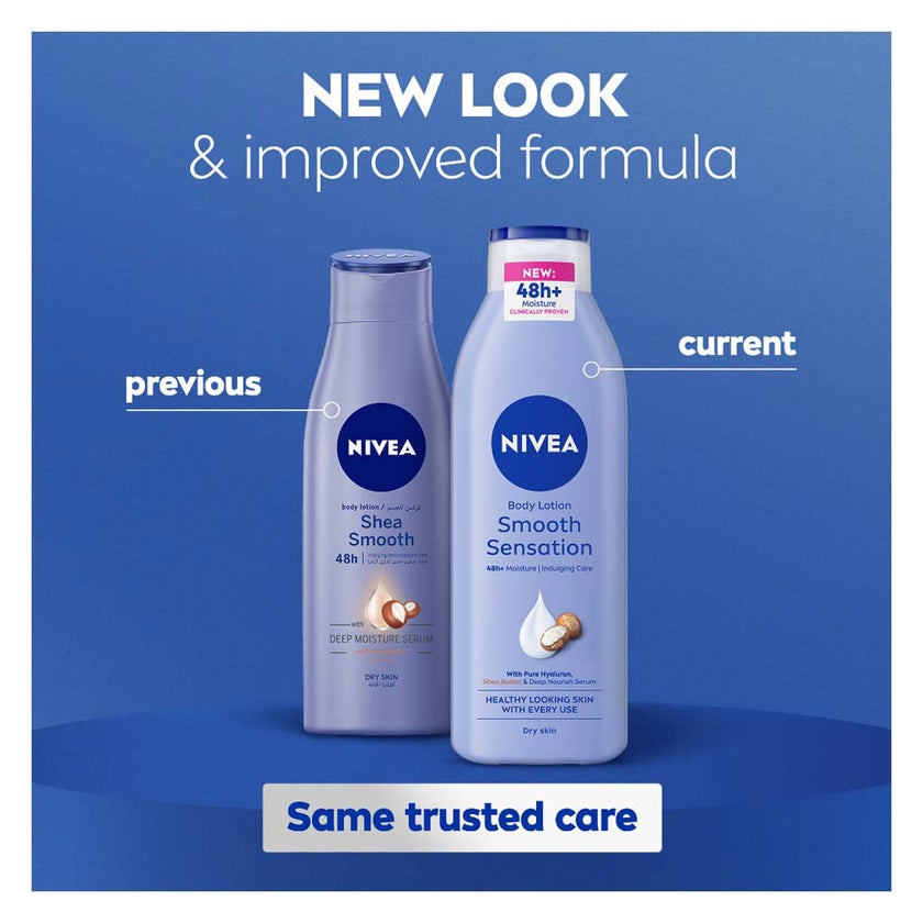 Nivea Body Milk Smooth Sensation 48H Moisture Body Lotion For Dry Skin 250ml