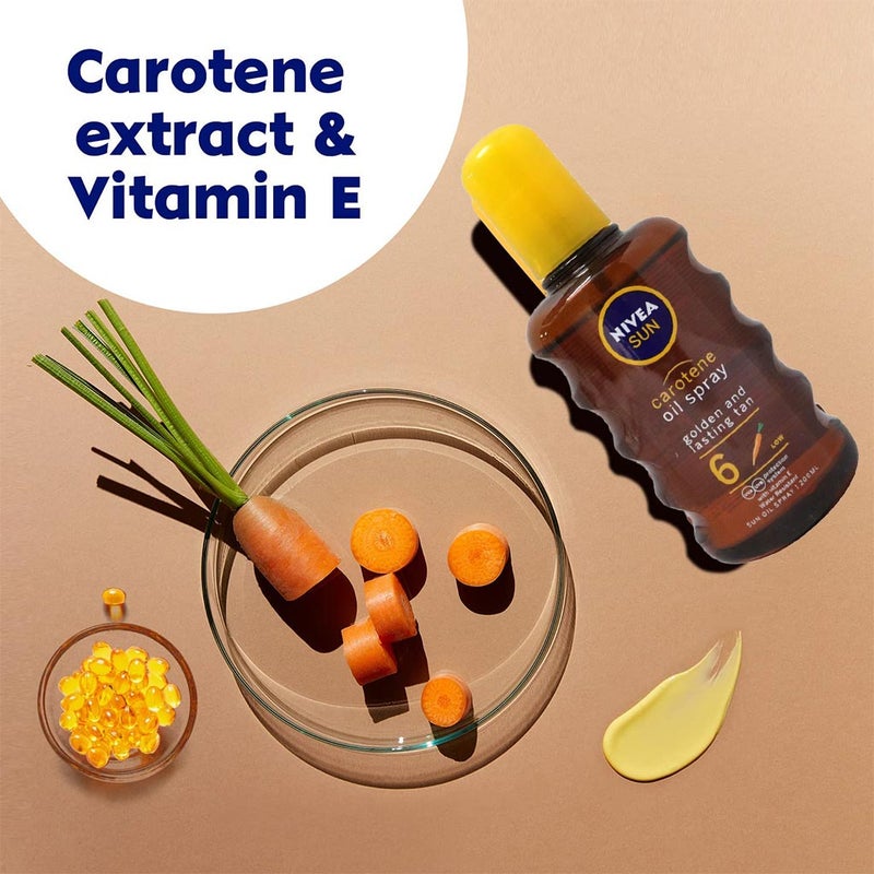 Nivea Carotene Tanning Oil Spray 200 mL